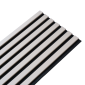 Wooden Slat Wall - Vertigo - 250 x 30 x 2cm - Grey - Black Felt