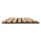 Wooden Slat Wall - Vertigo - 250 x 30 x 2cm - Khaki - Black Felt