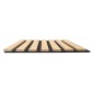 Wooden Slat Wall - Vertigo Slim - 250 x 30 x 1cm - Classic Oak - Black Felt