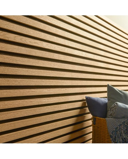 Acoustic Wooden Slat Wall -...