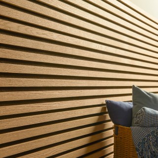 Acoustic Wooden Slat Wall -...