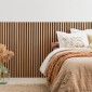 Wooden Slat Wall Panel Vertigo - 120 x 30 x 1 cm