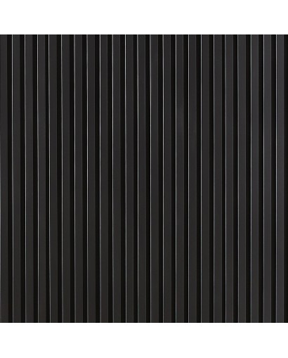 Panneaux tasseaux bois sur feutrine Vertigo grand format 250 x 30 x 2cm -  Noir