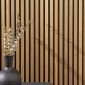 VERTIGO | Panneau tasseaux Slim - Chêne doré 250 cm