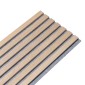 Wooden Slat Wall - Vertigo Slim - 250 x 30 x 1cm - Classic Oak - Grey Felt