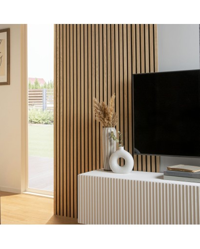 Acoustic Wooden Slat Wall -...