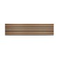 Wooden slat wall panel Vertigo - 120x30x1 cm - Golden oak on black felt