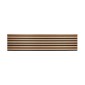 Wooden slat wall panel Vertigo - 120x30x1 cm - Golden oak on black felt