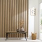 Wooden Slat Wall - Vertigo Slim - 250 x 30 x 1cm - Classic Oak - Black Felt