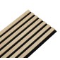 copy of Acoustic Wooden Slat Wall - Vertigo - 250 x 30 x 2cm - Classic Oak - Black Felt