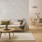 Panneau mural polystyrène Vertigo Motif Diamant 60x60 cm