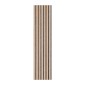 copy of Wooden slat wall panel Vertigo - 120x30x1 cm - Golden oak on black felt