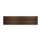 Wooden slat wall panel Vertigo - 120x30x1 cm - Dark oak on black felt