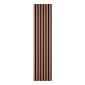 copy of Wooden slat wall panel Vertigo - 120x30x1 cm - Golden oak on black felt