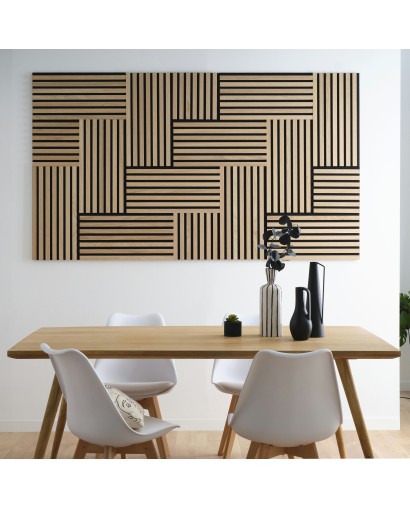 Wooden wall panel on felt...