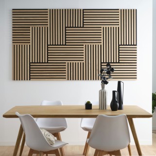 Wooden wall panel on felt...