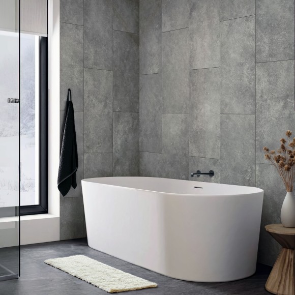 VERTIGO | SPC Tile – Grey Concrete (Small)