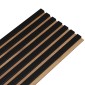 VERTIGO I Slat wall panel with HDF backing - black decor 250cm