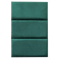 Upholstered Headboard Panel - 60 x 30cm - Dark Green