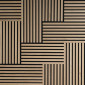 Wooden wall panel on felt Vertigo - square - 30 x 30cm