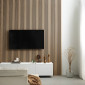 Acoustic Wooden Slat Wall - Vertigo - 250 x 30 x 2cm - Classic Oak - Black Felt