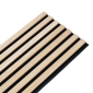 Wooden Slat Wall - Vertigo Slim - 250 x 30 x 1cm - Classic Oak - Black Felt