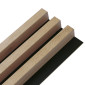 Wooden Slat Wall - Vertigo - 250 x 30 x 2cm - Classic Oak - Black Oak