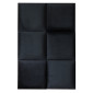 Coussin mural décoratif carré 30x30cm Noir