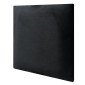 Coussin mural décoratif carré 30x30cm Noir