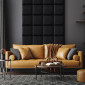 Squared decorative wall cushion - 11,8 x 11,8 inches - Black