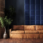 Upholstered Headboard Panel - 30 x 30cm - Deep Blue