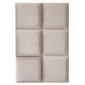 Coussin mural décoratif carré 30x30cm Beige