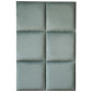 Upholstered Headboard Panel - 30 x 30cm - Pastel Green