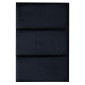 Coussin mural décoratif rectangle 60x30cm Noir