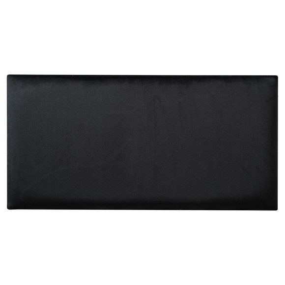 Upholstered Headboard Panel - 60 x 30cm - Black