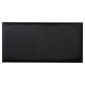 Coussin mural décoratif rectangle 60x30cm Noir