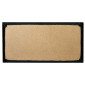 Upholstered wall panels -  Rectangle  60x30cm - Black