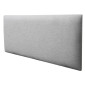 Coussin mural décoratif rectangle 60x30cm Gris