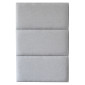 Coussin mural décoratif rectangle 60x30cm Gris