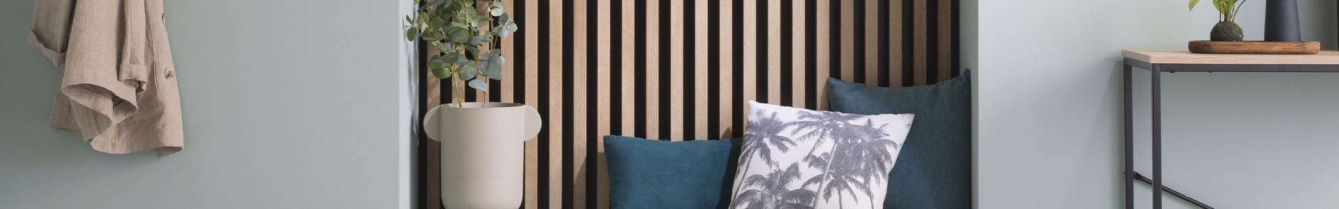 Wooden Slat Wall Panels on HDF Wood Vertigo - ADIB